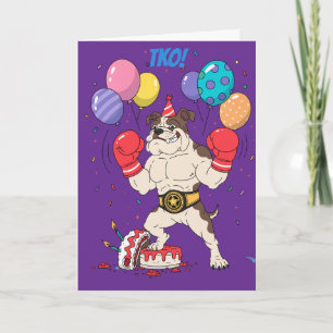 Tarjeta Descripción del diseño de cumpleaños por KO del Bu