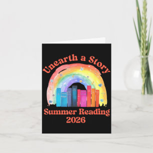 Tarjeta Descubre una historia verano lectura 2026 bibliote