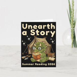 Tarjeta Descubre una historia verano lectura 2026 tricerat