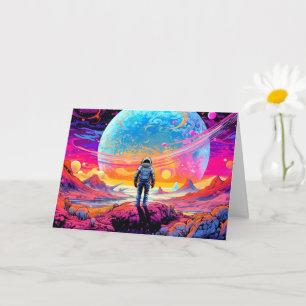 Tarjeta Desde el espacio y más allá   Cumpleaños