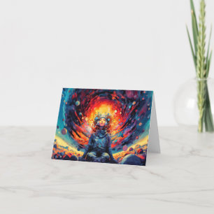 Tarjeta Desde el espacio y más allá del cumpleaños del Ilu