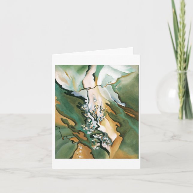 Tarjeta Desde el Lago, No. 3, por Georgia O'Keeffe, (Anverso)