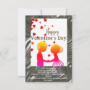 Tarjeta Desea un feliz día de San Valentín.