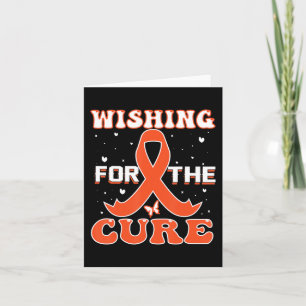 Tarjeta Deseando Concienciación Sobre El Cáncer De La Leuc