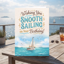 Deseando una navegación tranquila en tu cumpleaños