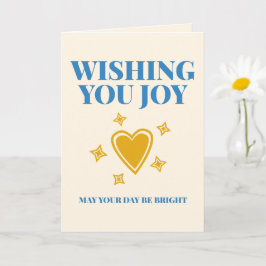 Tarjeta Deseándole Alegría Versátil Saludo Personalizado