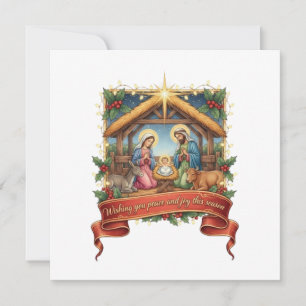 TARJETA DESEÁNDOLE PAZ Y ALEGRÍA ESTA TEMPORADA