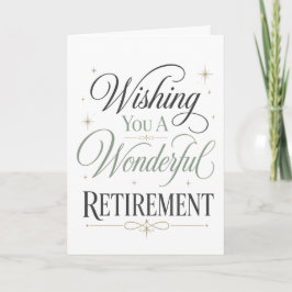 Tarjeta Deseándole un maravilloso retiro