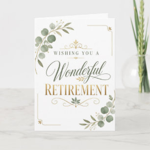 Tarjeta Deseándole un maravilloso retiro