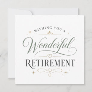 Tarjeta Deseándole un maravilloso retiro