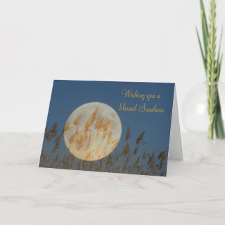 Tarjeta Deseándole un Samhain bendecido