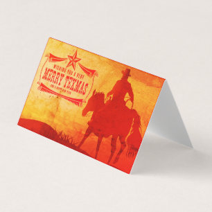 Tarjeta Deseándote Cartas De Navidades De Texas