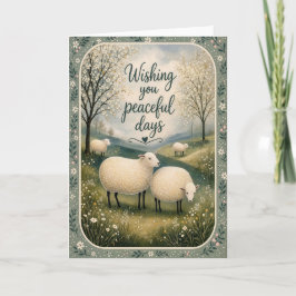 Tarjeta Deseándote Días Tranquilos Boutique de Ovejas Tarj