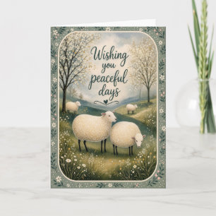 Tarjeta Deseándote Días Tranquilos Boutique de Ovejas Tarj