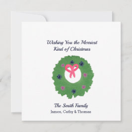 Tarjeta Deseándote la carta de Navidades más graciosa