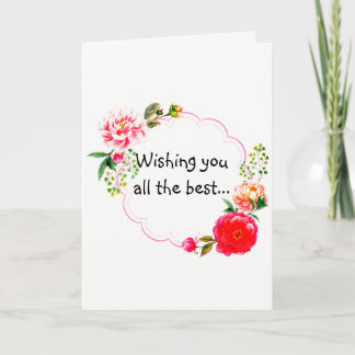Tarjeta Deseándote la mejor carta
