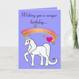 Tarjeta Deseándote un cumpleaños único...