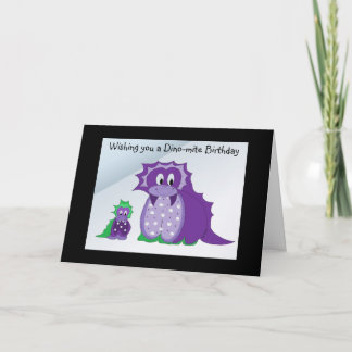 Tarjeta Deseándote un Dino-mite ...