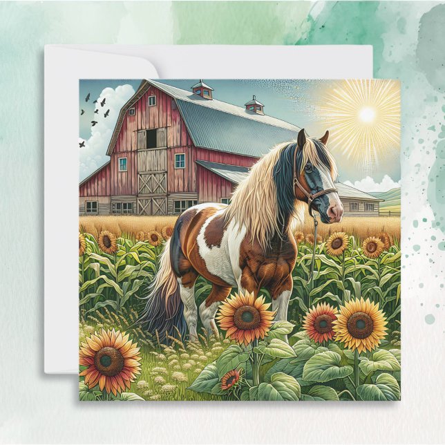 Tarjeta Deseándote un hermoso amigo de día | Caballo bonit (Subido por el creador)