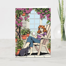 Tarjeta Deseándote un hermoso día | Amistad