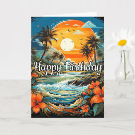 Tarjeta Deseándote Un Maravilloso Cumpleaños