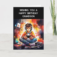 Deseándote un nieto feliz de cumpleaños | Gamer