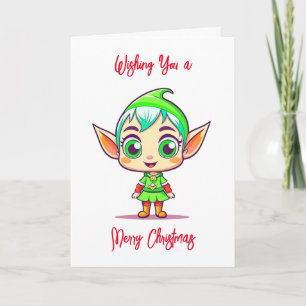 Tarjeta Deseándote una Feliz Navidad y Feliz Año Nuevo