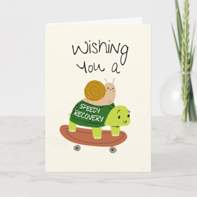 Tarjeta Deseándote una pronta recuperación (Anverso)