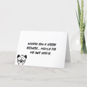 Tarjeta Deseándote una pronta recuperación para mi salud