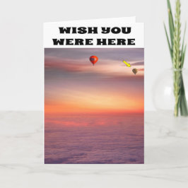 Tarjeta Desearía que estuvieras aquí.