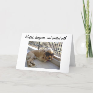 TARJETA DESECHOS Y HUNGOVER CUMPLEAÑOS 40