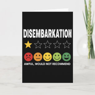 Tarjeta Desembarco - Terrible No Recomiendo 2