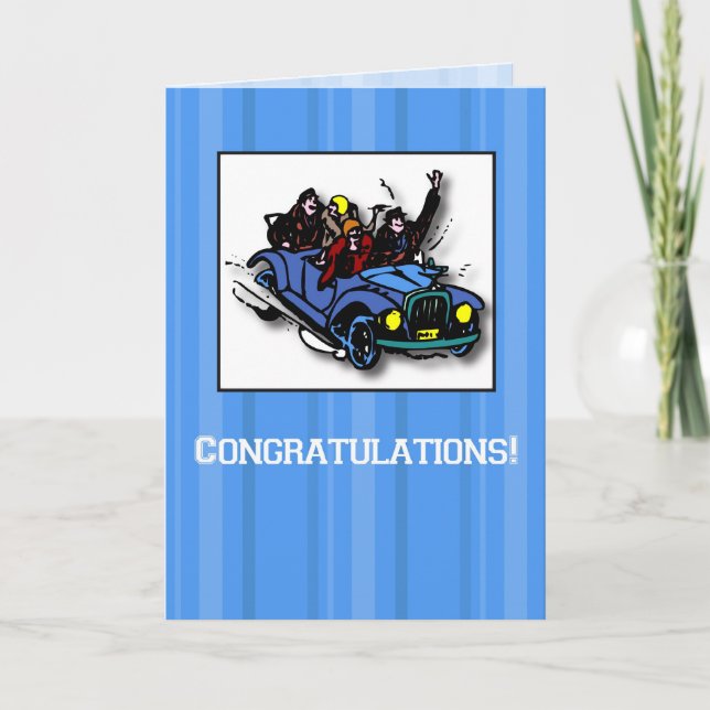 Tarjeta Desempeño de felicitaciones, ruidosos 20 (Anverso)