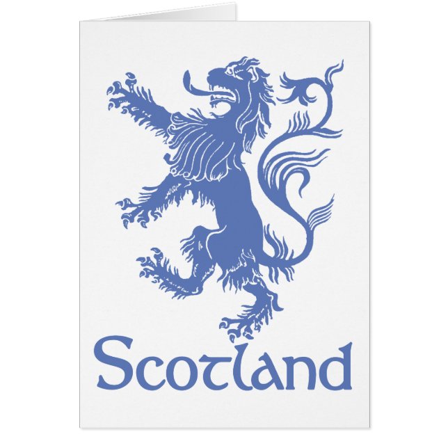 Tarjeta desenfrenada del león de Escocia, herencia (Frente)