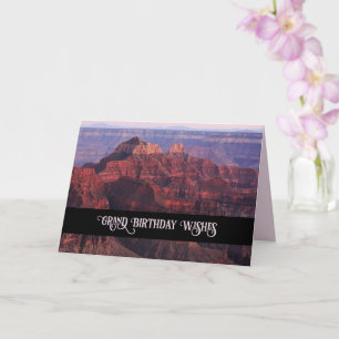 Tarjeta Deseo de cumpleaños de la naturaleza del Gran Cañó