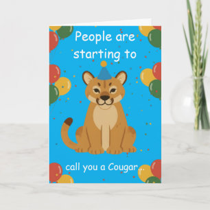 Tarjeta Deseo de Cumpleaños Divertido para Amigos Mayores