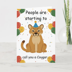 Tarjeta Deseo de Cumpleaños Divertido para Amigos Mayores