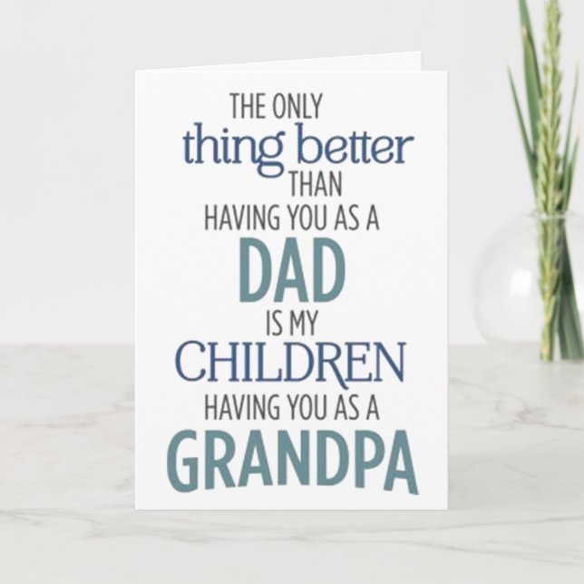TARJETA DESEO DE CUMPLEAÑOS PARA **MEJOR PAPÁ** Y **MEJOR  (Anverso)