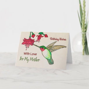Tarjeta Deseo De Cumpleaños Para Mi Madre Jardín De Los Co