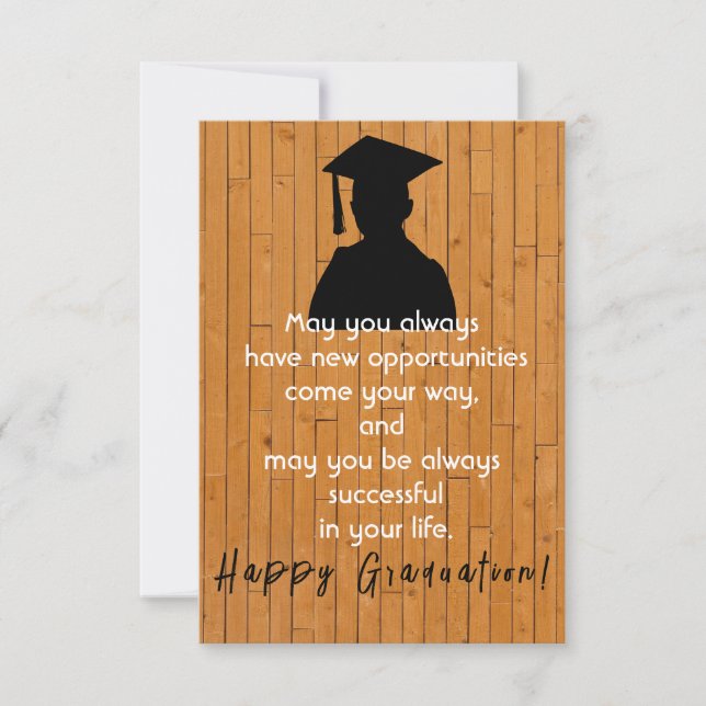 Tarjeta Deseo de graduación (Anverso)