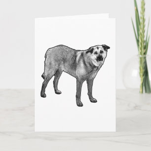 Tarjeta deseo de invierno punteado