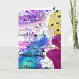 Tarjeta Deseo del cumpleaños