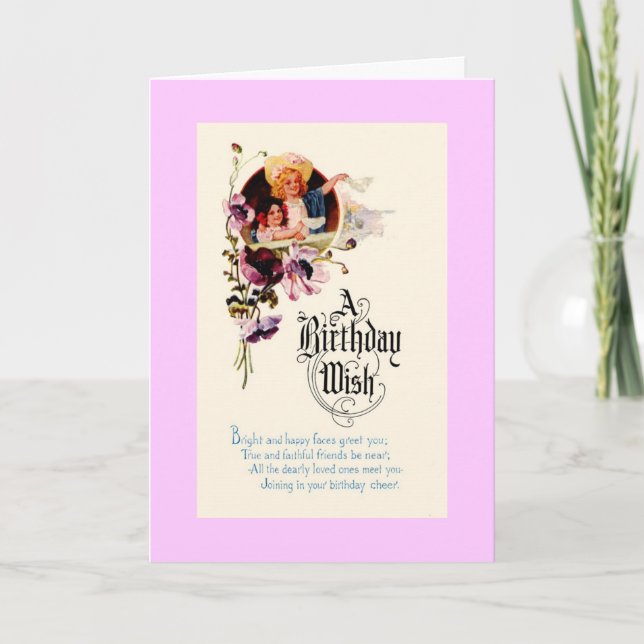 Tarjeta Deseo del cumpleaños (Anverso)