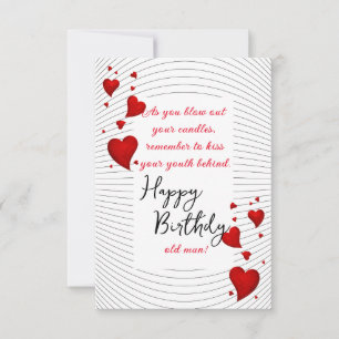 Tarjeta Deseo divertido de cumpleaños