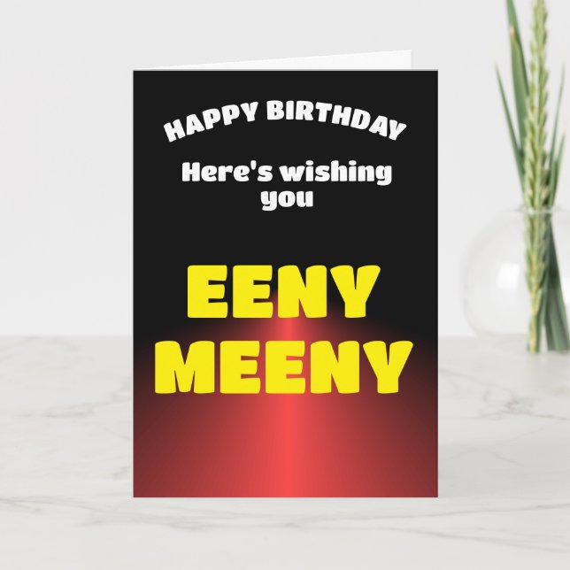 Tarjeta deseo divertido de cumpleaños (Anverso)