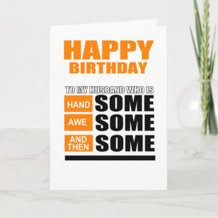 Tarjeta deseo feliz de cumpleaños de la esposa al marido