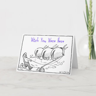 Tarjeta Deseo usted estaba aquí