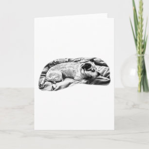 Tarjeta Deseos Cálidos de una Cachorra Vigilante