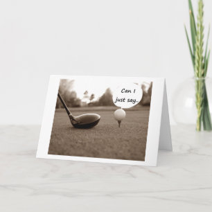 TARJETA DESEOS/CONGRAMAS DE RETIRO AL GOLFER