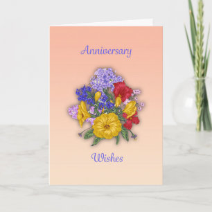 Tarjeta Deseos de aniversario